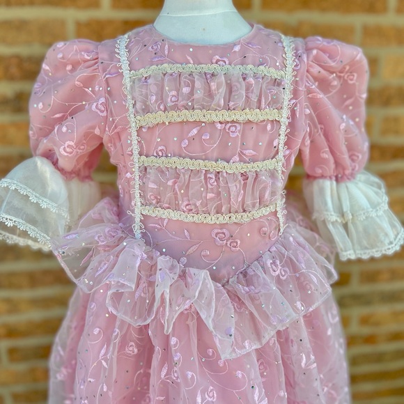Princess Pink Poofy Dress, Marie Antoinette, Hamilton, Sz 4, Fancy Historical - Picture 13 of 13
